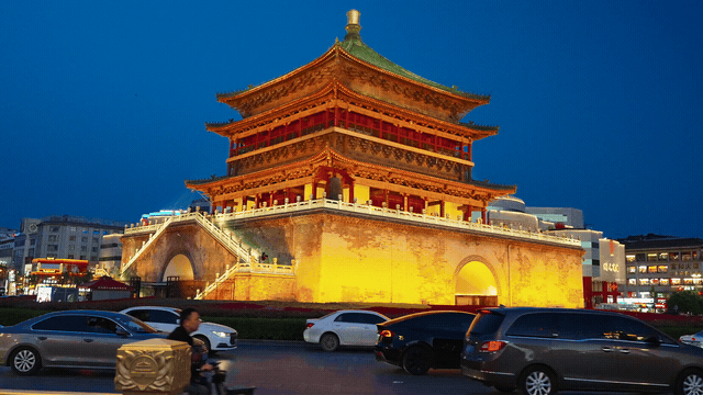 Xi'an Bell Tower Scene